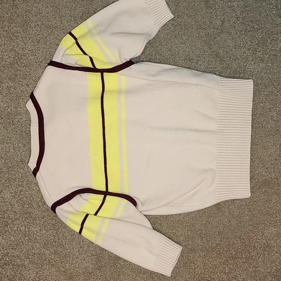 English Factory Puff Sleeve Striped Sweater - Picture 5 of 6